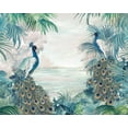 thumbnail image 2 of Watts, Eva 18x15 White Modern Wood Framed Museum Art Print Titled - Indian Peafowls, 2 of 4