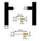 thumbnail image 4 of Jaladera Tipo H Cuadrada 150 Cm Acero Inoxidable Satinada, 4 of 4