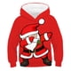 thumbnail image 2 of Sudadera con capucha de Papá Noel para Navidad, sudadera con estampado 3D de alce, regalo para niño y niña, sudadera con capucha unisex, moda para niños, lindo abrigo de gran tamaño, 2 of 5