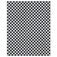 thumbnail image 2 of Crystal Print Checker Modern Checkered Black Area Rug, 3x5, 2 of 5