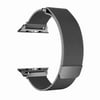 Apple Watch Band 38MM, Stainless Steel Mesh Milanese Loop with Adjustable Magnetic Closure with Clear Hard Case for Apple Watch Series 3 2 1 (38mm Black)