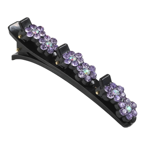 Clip Para El Cabello Nuevo 2024 Exquisito Clip Para El Cabello Colorido Cristal Brillante Clip Para El Cabello Flores (1 Piezas)