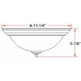 thumbnail image 3 of Design House Millbridge Traditional Indoor Flush Mount Ceiling Light, 3 of 14