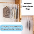 thumbnail image 3 of Compression Bags Air Vacuum Bag Compressed storage Pouch-3 Compression Bags Plastic(Clear, One Size), 3 of 7