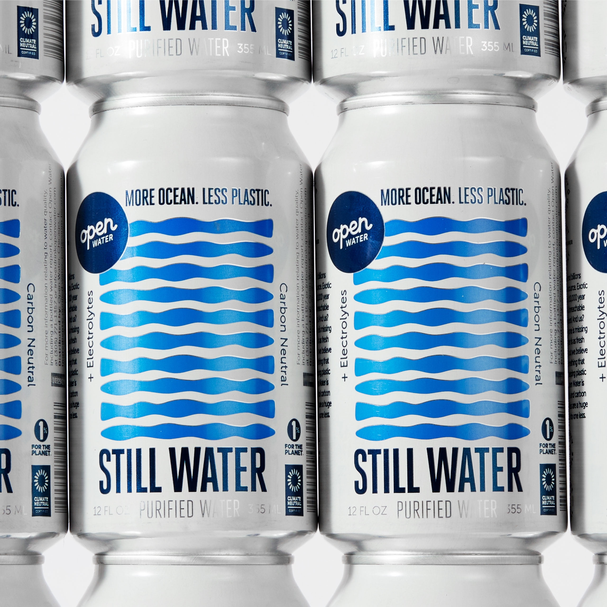  Open Water - Still Cans (2 Cases - Canned Still Water) :  Grocery & Gourmet Food