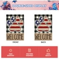 thumbnail image 6 of American Flag Paw Print Patriotic 4th of July Garden Flag 12x18 Inch Double Sided Outside, Welcome Buffalo Plaid Yard Outdoor Decoration, 6 of 6