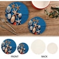 thumbnail image 4 of SKYSONIC 2Pcs Sea Shell Starfish Pot Holders Trivets, Rustic Wood Cotton Thread Weave Trivet Heat Resistant Mats Pot Teapot Protection Table Decorative, 4 of 7