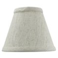 thumbnail image 4 of Set of 6 Textured Oatmeal Chandelier Lamp Shade 3x6x5, 4 of 6