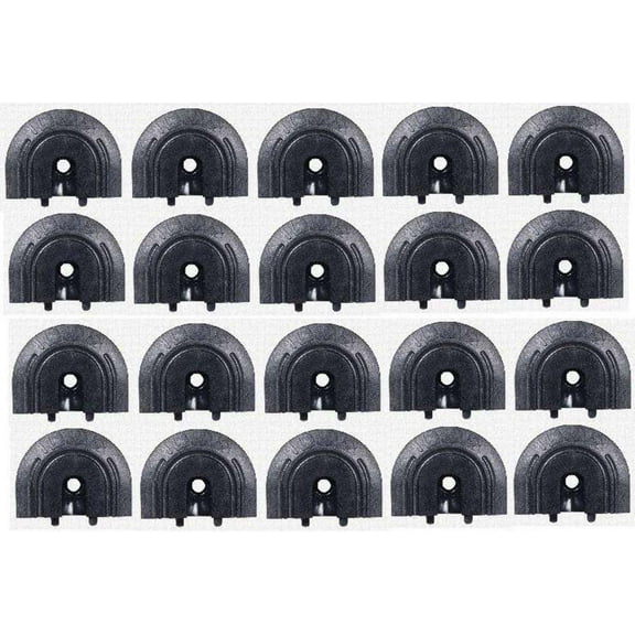 End Cap for Flange Series L-Track 20 PACK | QC06058