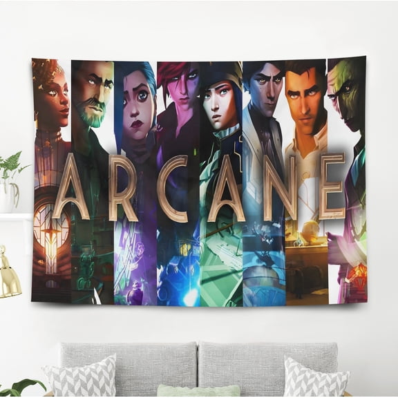 Tapestry for Arcane Bedroom Dorm wall hanging Poster Backgrounds Wall Art Decorations Kids Girls Teens Gifts Funny 40×60 inch
