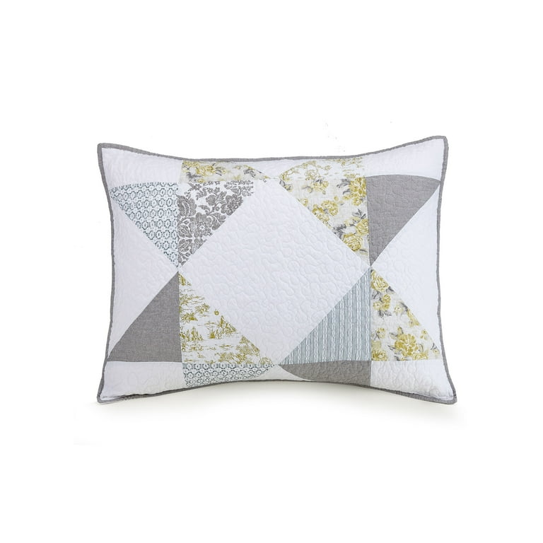 新品★Peak PatchworkQuiltedNORAGICoat Mary Jane Farm Gray Triangles Cotton Quilts, Queen
