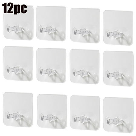 

12Pcs Transparent Hook Wall Wire Rack Power Plug Storage Holder Wall Hook Cable Winder Household Storage Accessories Wholesale