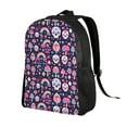 thumbnail image 2 of Disketp cute Skull rainbow mushroom Mochila Unisex de Apertura Lateral Completa, Mochila para Laptop para Escuela, Trabajo y Viajes, 2 of 8