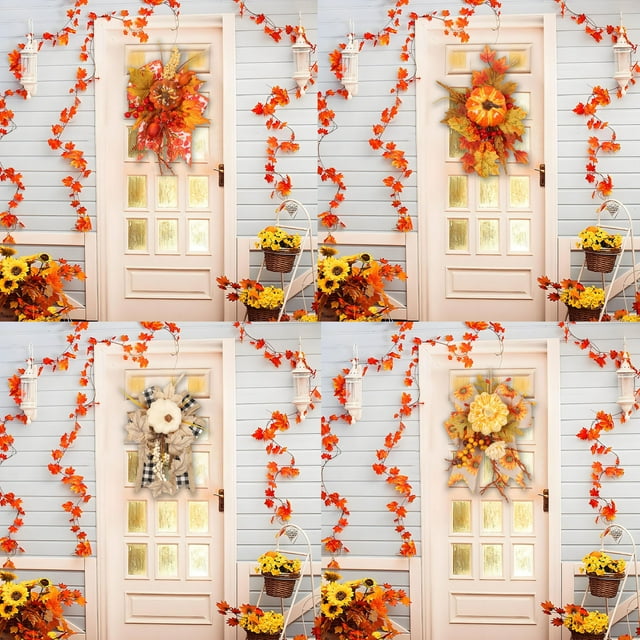 Adorno Colgante de Calabaza Artificial con Flores para Pared, Ideal para Acción de Gracias | Plástico | Multicolor | 30 X 20 X 5 Cm | Ligero | Ambiente Festivo | Resistente | Fácil de Guardar | Versá