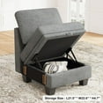 thumbnail image 2 of Belffin 22.8” Single Seat Module with Storage for Modular Sectional Sofa Couch. Light Grey., 2 of 8