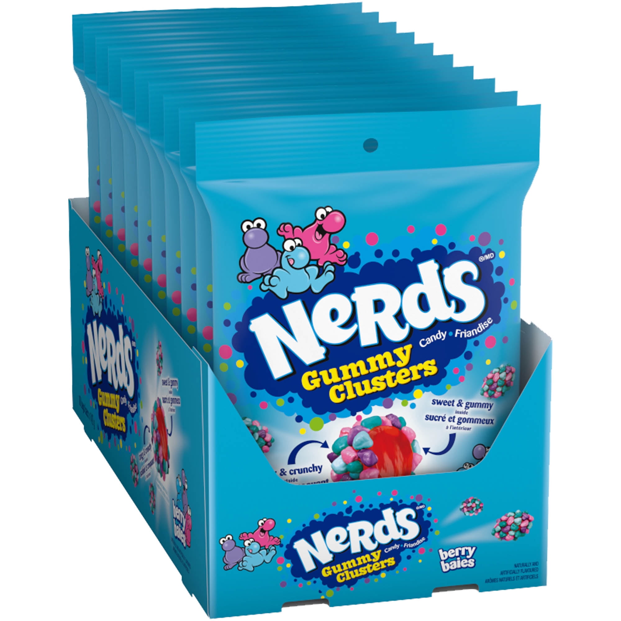 Friandises Nerds Gummy Clusters Baies 142g Nerds Gummy Clusters Baies