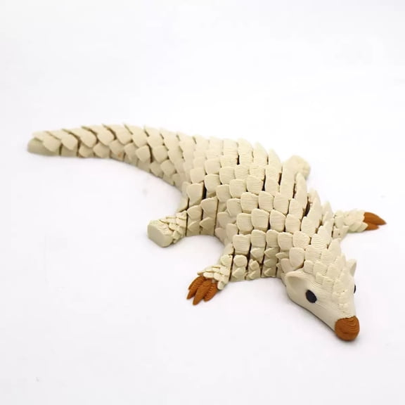 1pcs 10cm 3d printed pangolin full-joint movable simulation animal model creative figurine desktop decorative item gift