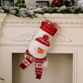 thumbnail image 5 of 1 PC Christmas Stocking 17" Large 3D Snowman Christmas Stocking for Holiday Party Decor Gift, 5 of 6