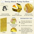 thumbnail image 4 of Gustave Gold Metallic Tinsel Foil Fringe Curtains, 33ft x 82ft (2 Panels), 4 of 6