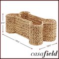 thumbnail image 3 of Casafield Dog Bone Shaped Storage Basket - Natural, Large Water Hyacinth Pet Toy Bin Organizer, 3 of 7