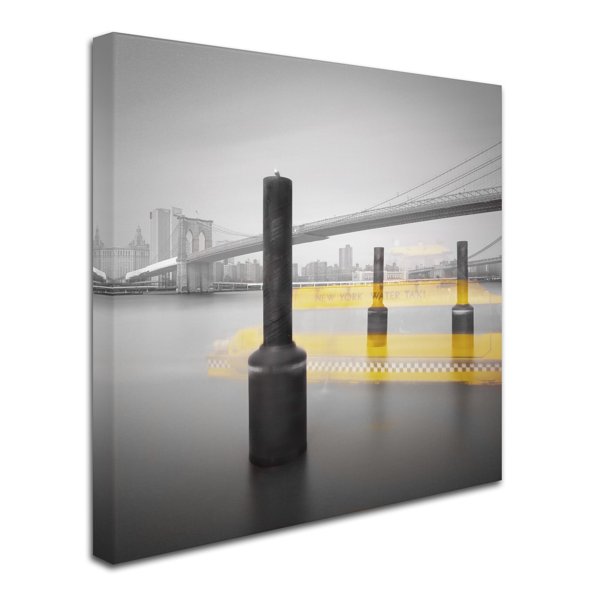 Trademark Fine Art "New York Water Taxi" Canvas Art by Moises Levy