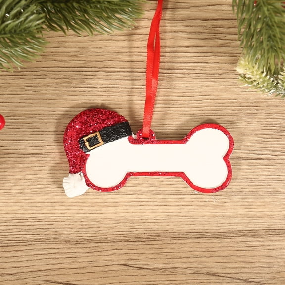 Bjutir Christmas Tree Decorations Ornament 2024 Ornament Santa Dog Bone Tree Ornament Artisanal Customized Decoration Pet Dog Puppy Dog Ornament Personalization