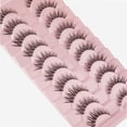 thumbnail image 2 of False Eyelashes Natural Lahes Wispy Russian Strip Lashes Clear band 15MM Cat Eye Lashes for Small Eyes 10 Pairs Pack, 2 of 3