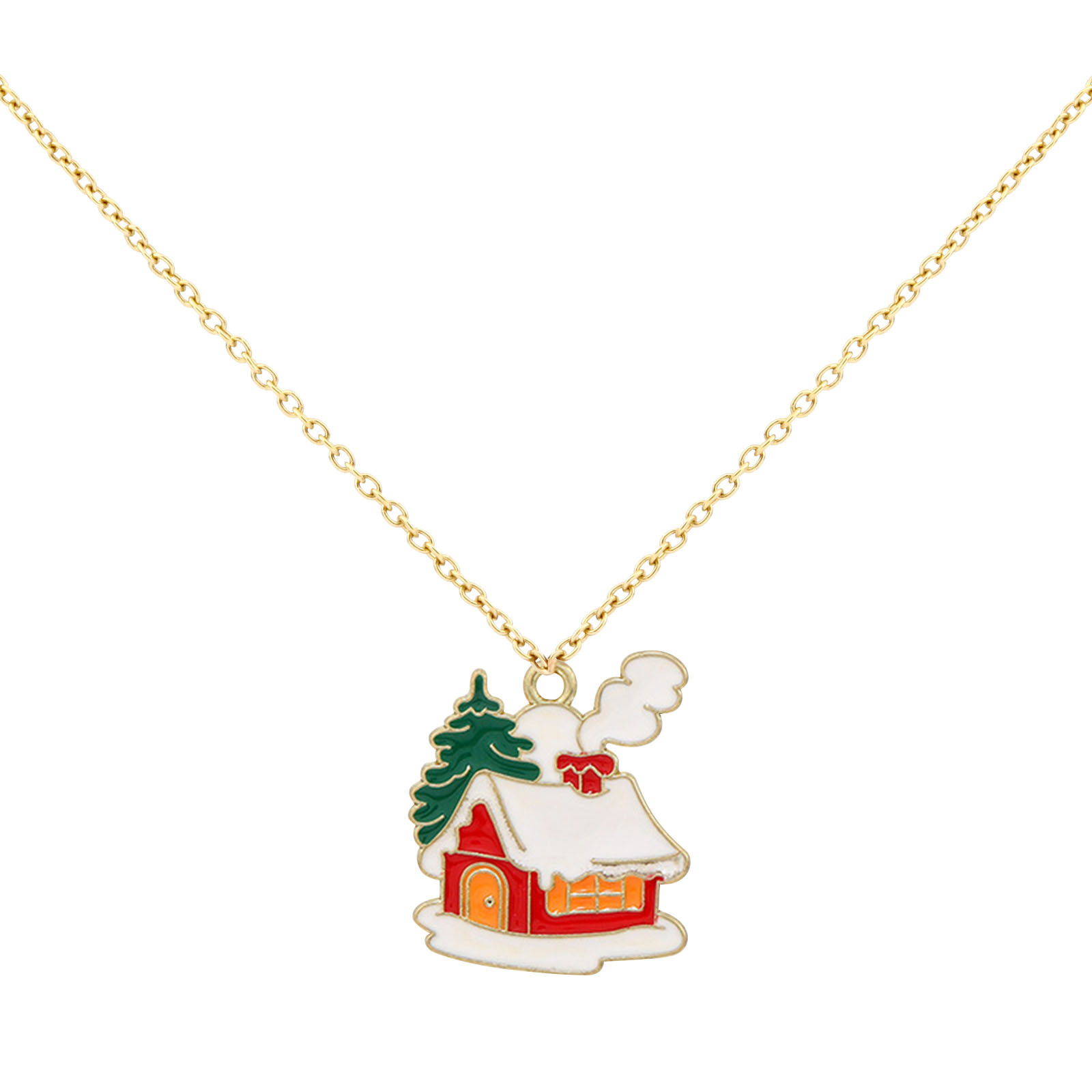 Kayannuo Christmas Clearance Ladies Christmas Necklace Christmas Hat Pendant Necklace Fashion Jewelry For Ladies Girls Christmas Gifts - image 2 of 4