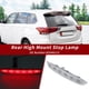 thumbnail image 3 of Luz de freno LED de tercera para Mitsubishi Outlander 2013-2016 Luz de parada de alta montura blanca 8334A113 Luz de freno de nivel alto central trasera, 3 of 7