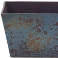 thumbnail image 4 of 8" Blue Recycled Plastic Indoor Outdoor Rectangular Planter Box, 4 of 5