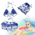 thumbnail image 2 of MZXELPRJD Girls Swimsuits Size 14-16 Toddler Best Gifts Girls Blue White Porcelain Hat Separate Swimsuit Bikini Sets for Teens Baby Girl Bathing Suit Bikini for Teens 12-14, 2 of 8