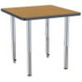 thumbnail image 6 of ECR4Kids 30in x 30in Square Premium Thermo-Fused Adjustable Activity Table Oak/Navy/Silver - Super Leg, 6 of 8