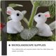 thumbnail image 3 of 50pcs Resina de la Pascua de Pascua Microlandscape Decoración del patio Decoración del escritorio de la fiesta del conejo, 3 of 5