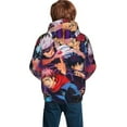 thumbnail image 5 of Jujutsu Kaisen Satoru Gojo Kids' Hoodie 3d Print Sweatshirt Soft Pullover Hooded With Big Pockets For Boys Or Girls Small, 5 of 7