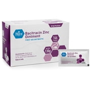 MED PRIDE Bacitracin Antibiotic Ointment – 144 Travel Packets, First Aid Ointment for Cuts, Burns & Wounds, Portable Antibiotic Cream with Zinc 0.9g