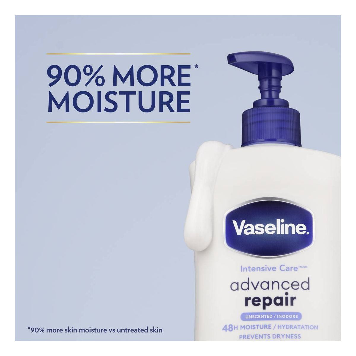 2X - Vaseline Intensive Care Moisturizing Advance Repair Body Lotion - Unscented - 32 fl oz