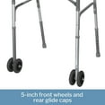 thumbnail image 6 of McKesson Steel Folding Walker, 500 lbs Weight Capacity, Adjustable Height, 1 Ct, 6 of 8