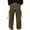 Brown, variant on Jgppe Men's Baggy Cargo Pants Casual Multi Pockets Drawstring Waist Solid Color Loose Trousers Outdoor
