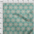 thumbnail image 3 of oneOone Viscose Chiffon Turquoise Blue Fabric African Fabric For Sewing Printed Craft Fabric By The Yard 42 Inch Wide, 3 of 4