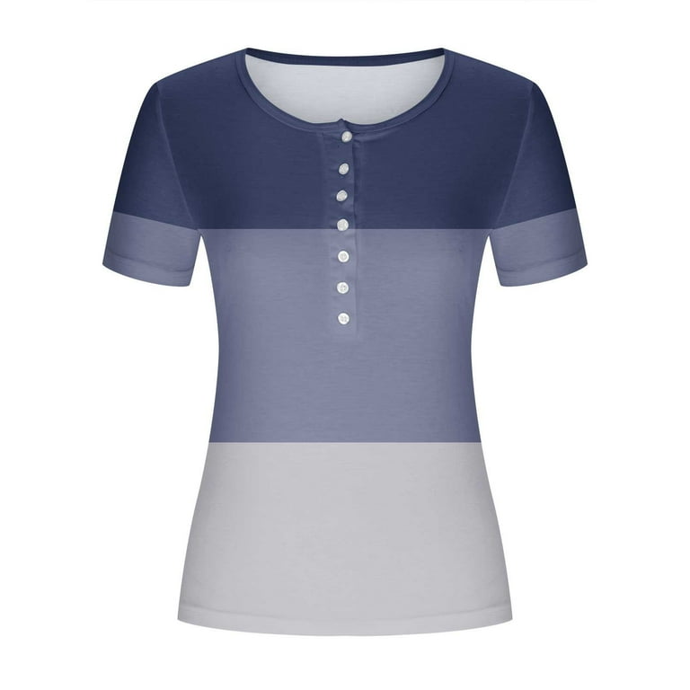 Olyvenn Women's Summer Buttons Polo Shirts Deals Dressy