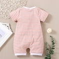 thumbnail image 3 of Ketyyh-chn99 Boys Clothes Summer Baby Boys Romper Jumpsuit Bodysuit Outfits Pink,3-6M, 3 of 5