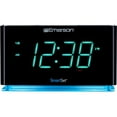 thumbnail image 3 of Emerson SmartSet Alarm Clock Radio with Bluetooth Speaker, USB Charger for iPhone and Android, Night Light, and Cyan LED Display ER100301, 3 of 8