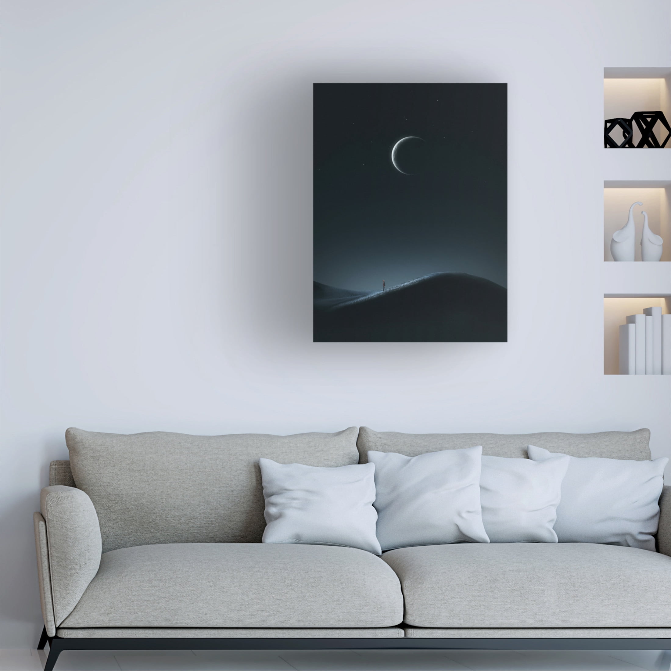 Trademark Fine Art cvv   light and silence Canvas Wall Art