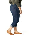 thumbnail image 4 of Levi Strauss Signature Women's and Women's Plus Mid Rise Capri Jeans, 25" Inseam, Sizes 2-28, 4 of 4