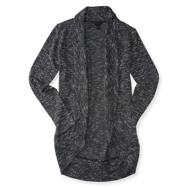 Aeropostale Womens Marled Open Cardigan Suéter, Gris, Mediano Aeropostale Cárdigan