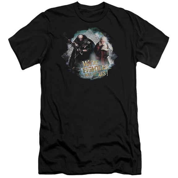 The Hobbit - Were Fighers - Premium Slim Fit Short Sleeve Shirt - XX-Large