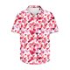 thumbnail image 1 of Camisas de Manga Larga para Hombres Día de San Valentín Impreso Botón Solapa, Camisa de Manga Corta Casual para Regalos, 1 of 9