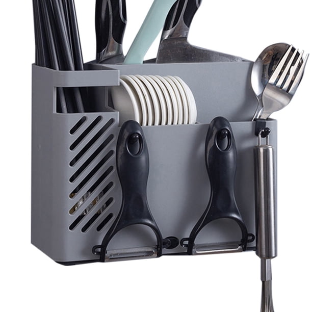 Égouttoir à Couverts En Acier Carbone Antirouille - Blanc - Cuisine Pratique