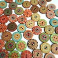 thumbnail image 3 of 100Pcs Painted Gear Wooden Buttons for Handwork Sewing Scrapbook Clothing Crafts Accessories Gift Card 15-25mm;100Pcs Painted Wooden Buttons for Handwork Sewing Scrapbook Clothing Crafts, 3 of 7