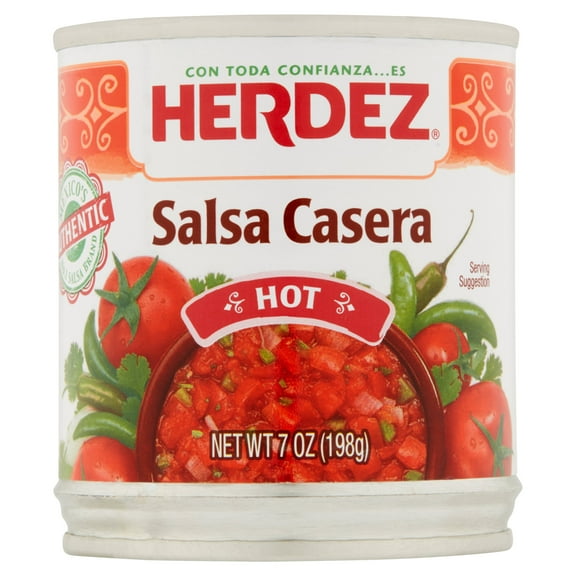 Herdez Hot Salsa Casera, 7 oz, 12 pack